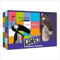 Cofre mis historias de lobo con peluche